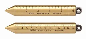 [590G-SS] Plomada 6", inoxidable, cm/pulgadas