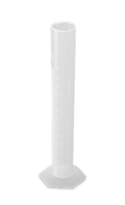 Probeta graduada clase B de plastico